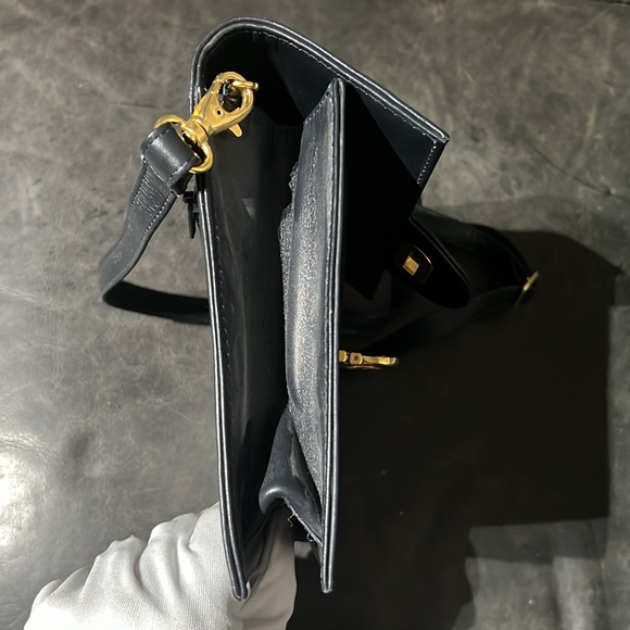 Scuola Del Cuoio Crossbody Blue & Gold - Picture 11 of 13